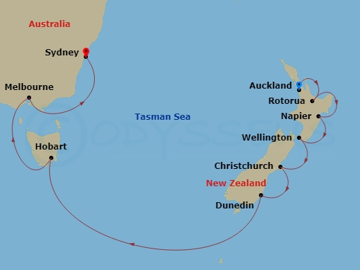 map of itinerary