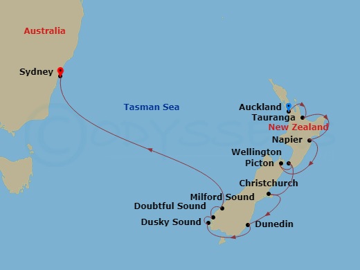map of itinerary