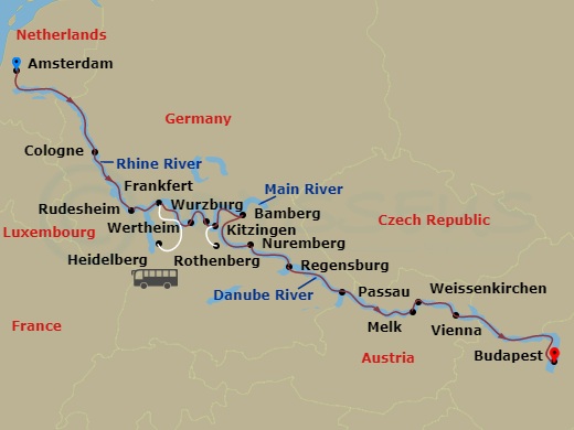 map of itinerary