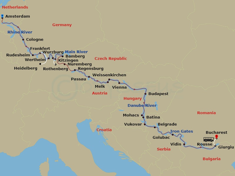 map of itinerary