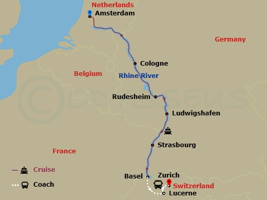 map of itinerary