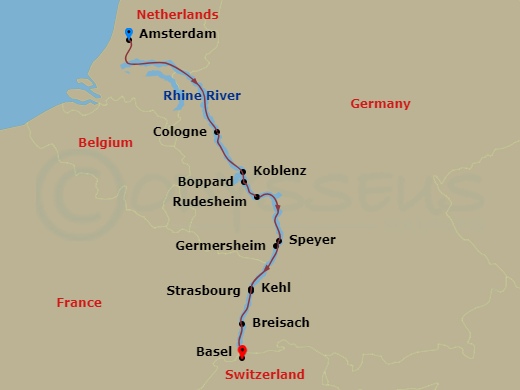 map of itinerary