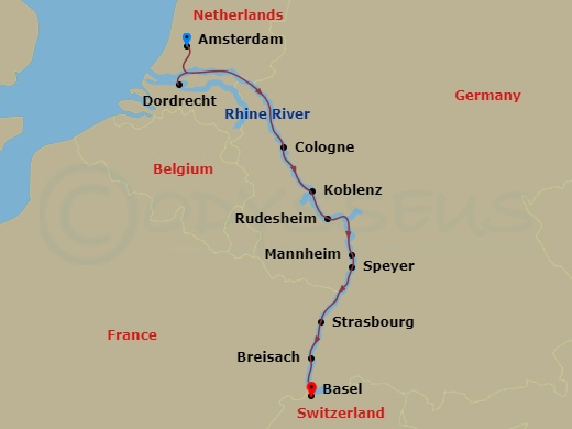 map of itinerary