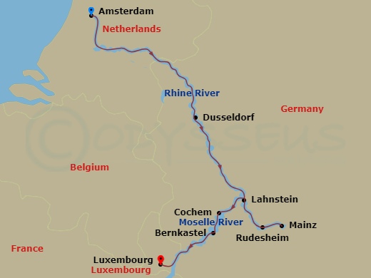 map of itinerary