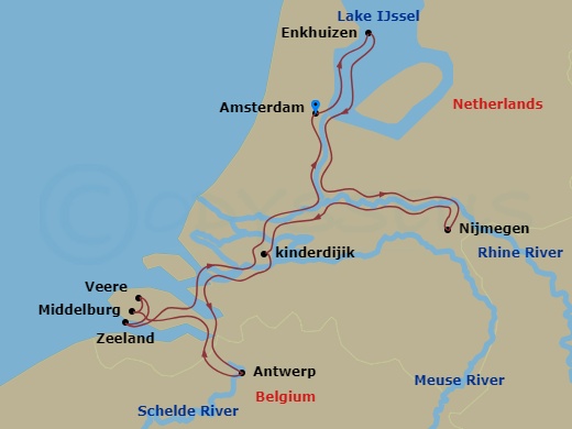 map of itinerary