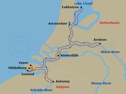map of itinerary