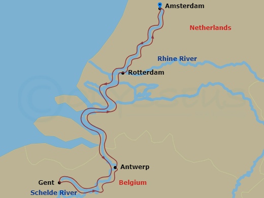 map of itinerary