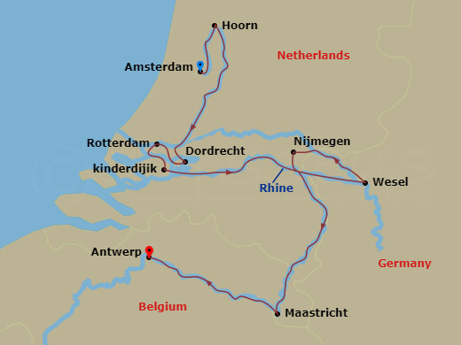 map of itinerary