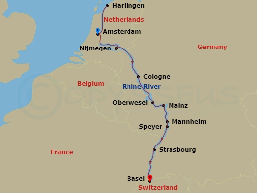 map of itinerary