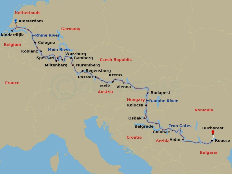 map of itinerary