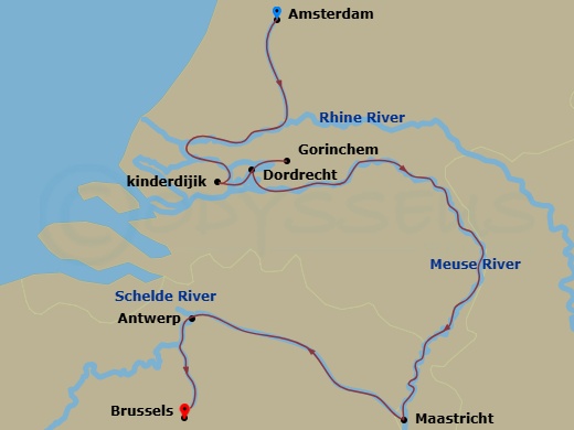 map of itinerary