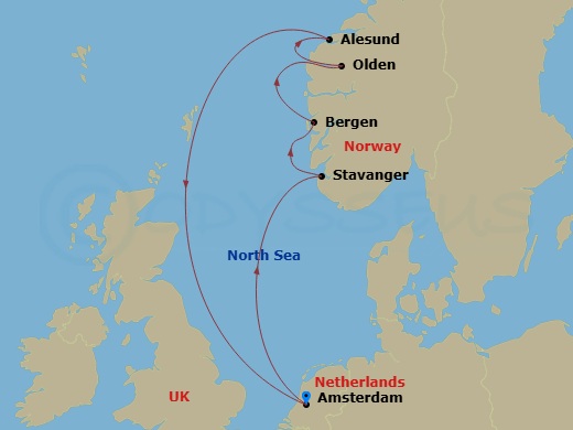 map of itinerary