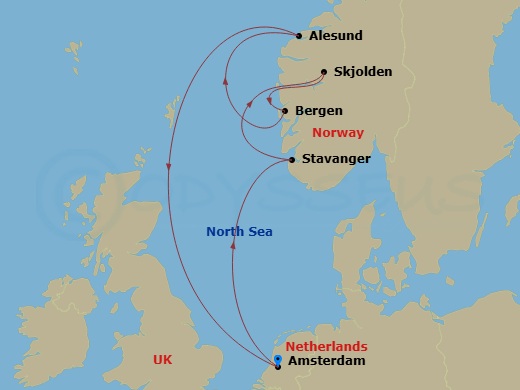 map of itinerary