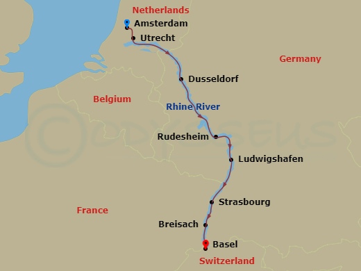 map of itinerary