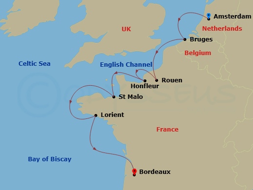 map of itinerary