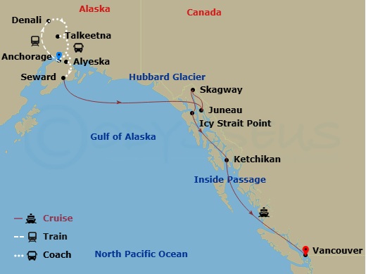 map of itinerary