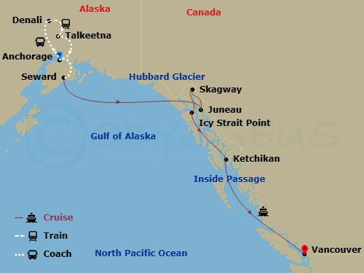 map of itinerary