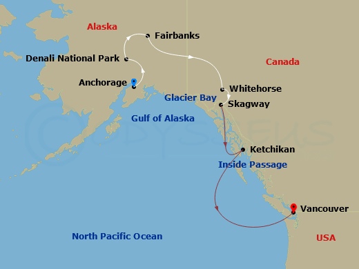 map of itinerary