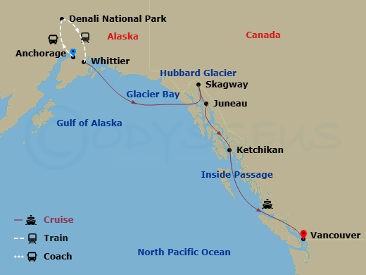 map of itinerary