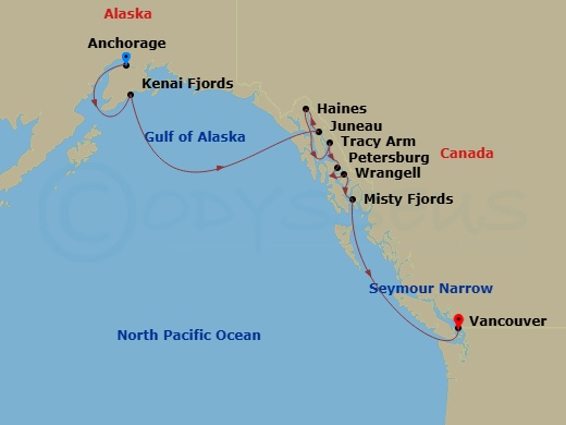 map of itinerary