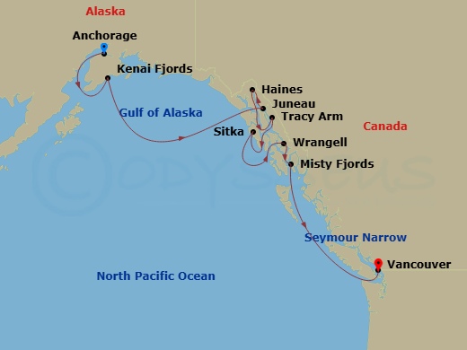 map of itinerary