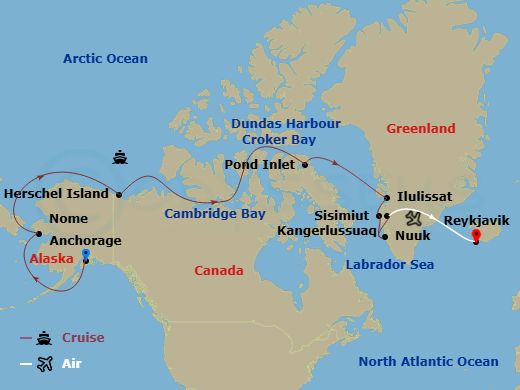 map of itinerary