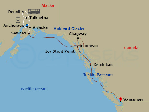 map of itinerary