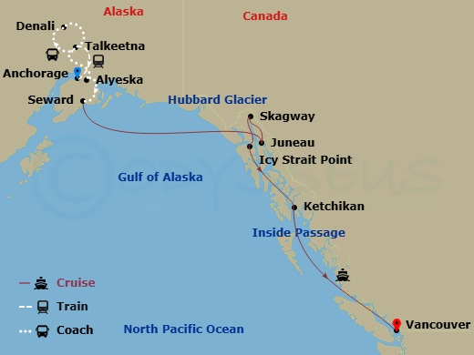 map of itinerary