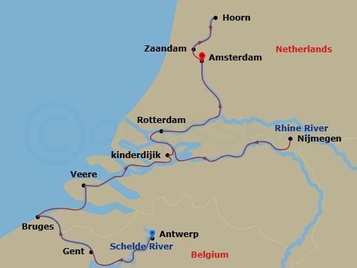 map of itinerary