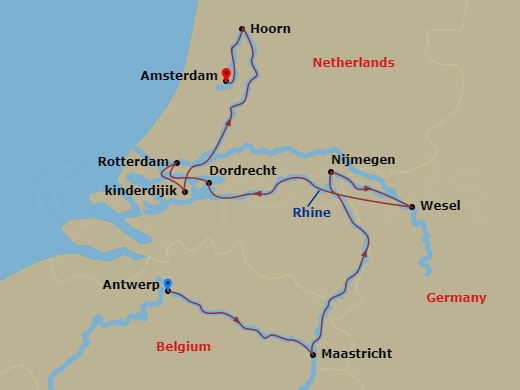 map of itinerary