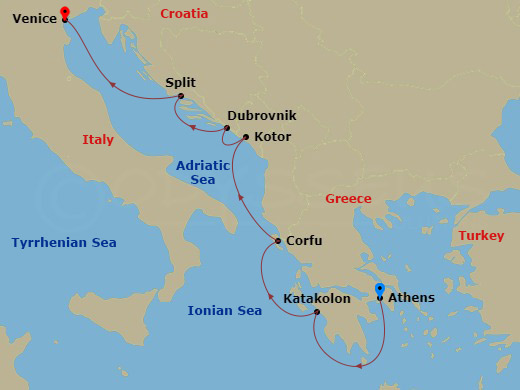 map of itinerary