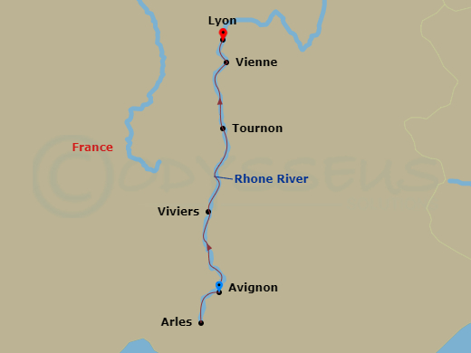 map of itinerary