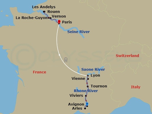 map of itinerary