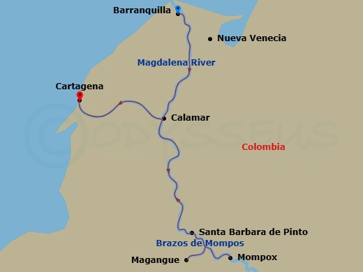 map of itinerary