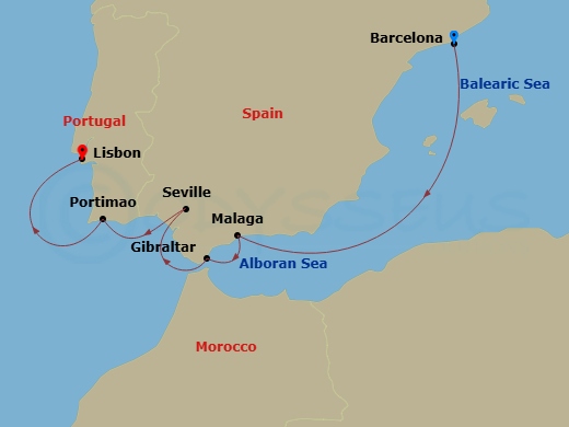 map of itinerary