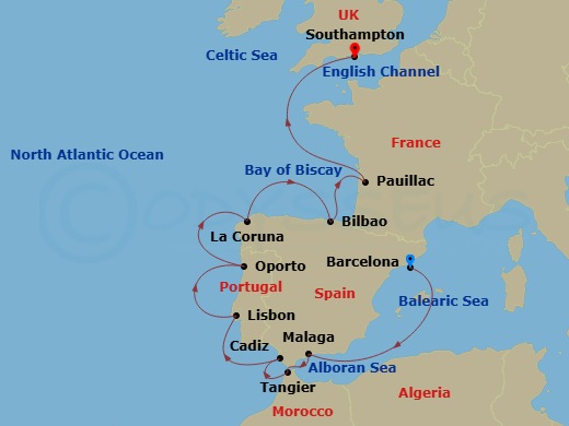 map of itinerary