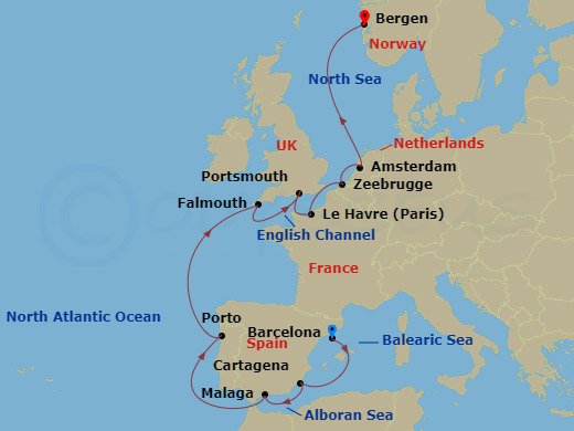 map of itinerary