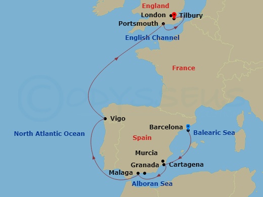 map of itinerary