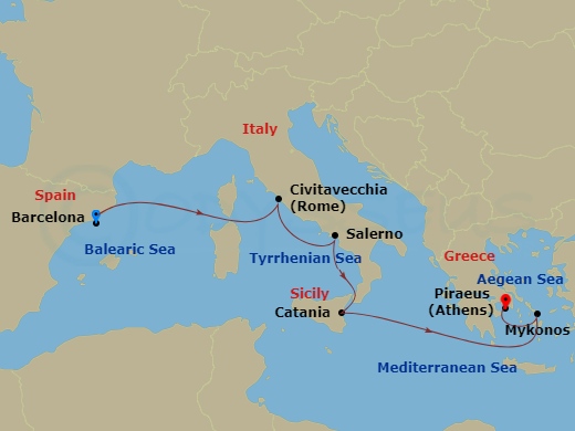 map of itinerary