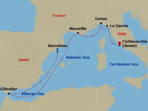 map of itinerary