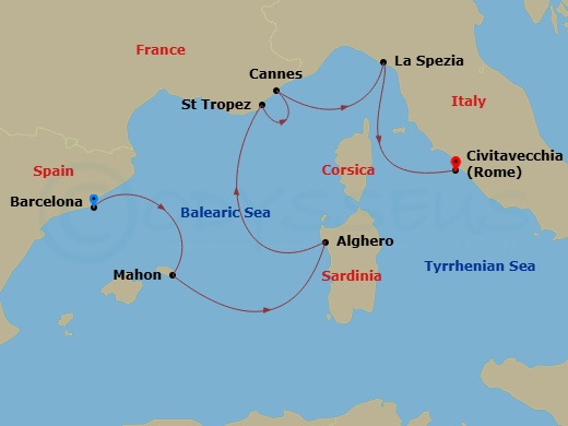 map of itinerary