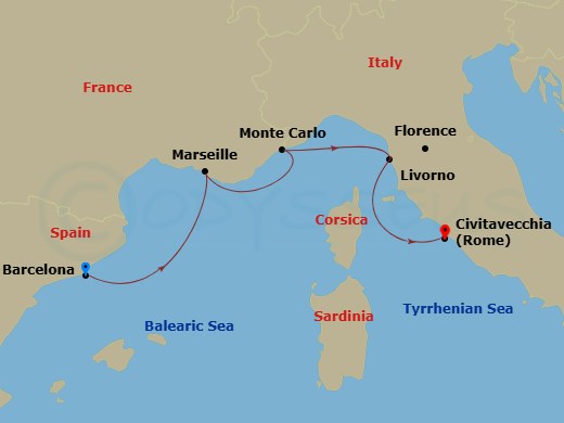 map of itinerary