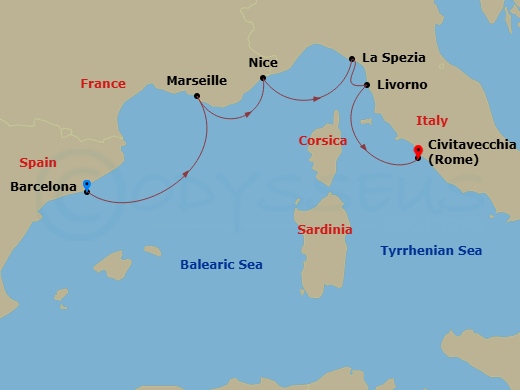 map of itinerary