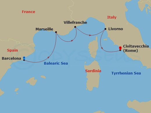 map of itinerary