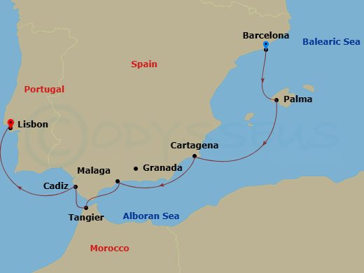 map of itinerary