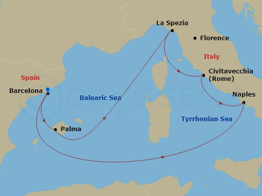 map of itinerary