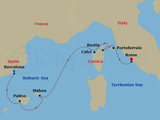 map of itinerary