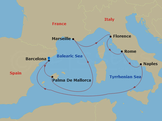 map of itinerary