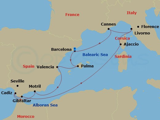 map of itinerary