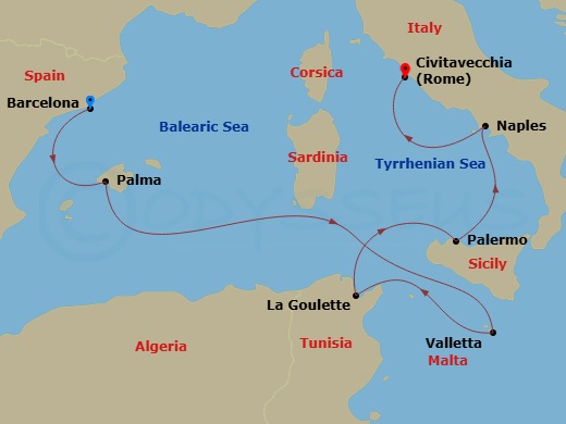 map of itinerary